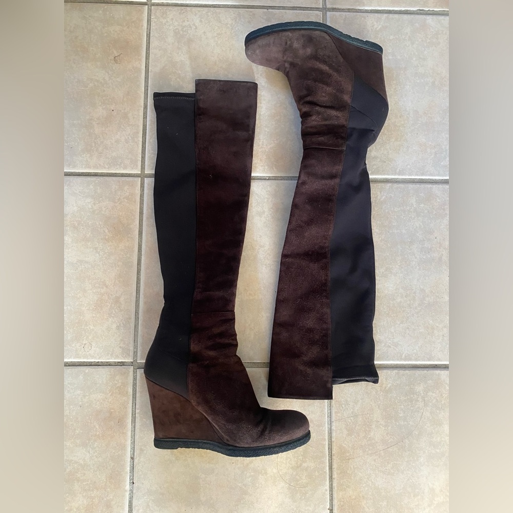 Stuart Weitzman Suede  Demiswoon OTK Boots